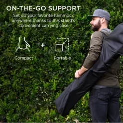 Best Choice Products 9ft Portable Heavy-Duty Steel Hammock Stand W/ Built-In Wheel, Case, Weather-Resistant Finish -Quality Garden Outdoor Store GUEST e5cb7bfe f2c0 445a b630 c5717bd61f85