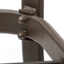 Square Patio Bar Height Table With Tempered Glass Top & Umbrella Hole - Brown - Crestlive Products -Quality Garden Outdoor Store GUEST e61c32d4 46a0 4f2e 935a 69e21910edbf