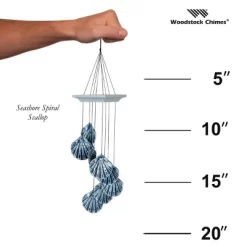 Woodstock Wind Chimes Signature Collection, Woodstock Seashore Spiral, Scallop 18'' Blue Wind Chime SSSC 8 Woodstock Wind Chimes Signature Collection, Woodstock Seashore Spiral, Scallop 18'' Blue Wind Chime SSSC -Quality Garden Outdoor Store GUEST e6f84c48 f149 42cf 9148 6d08c56c93a4