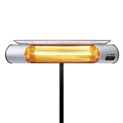 Sengoku HeatMate Weatherproof Outdoor Graphite Heater With Tripod Stand And Remote Control For Decks, Patios, And Backyard Areas, Silver (2 Pack) -Quality Garden Outdoor Store GUEST e748d0c1 0c5a 45b6 94f6 7b50a4421029