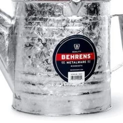 Camco Behrens 2.5 Gallon Weatherproof Hot Dipped Steel Watering Can With Wooden Handle And Side Handle For Watering Flowers And Gardens, Gray -Quality Garden Outdoor Store GUEST e75827f0 2721 4689 89e9 151f8288dc72