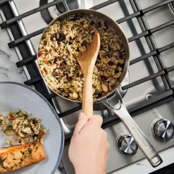 KitchenAid 3qt 3-Ply Blasé Stainless Steel Induction Saucepan With Lid Silver -Quality Garden Outdoor Store GUEST e7d4f485 4f1a 4815 af1d 83da60fc7d92