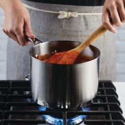 KitchenAid 3qt 3-Ply Blasé Stainless Steel Induction Saucepan With Lid Silver -Quality Garden Outdoor Store GUEST e816b852 75e0 438c b925 df87af23398b