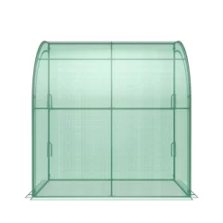 Costway 7'x 3.5'x 7' Lean-to Greenhouse Portable Wall House With Green PE Cover And Shelf -Quality Garden Outdoor Store GUEST e82eb873 2d20 4b27 b57c b35a5ef9bd4f