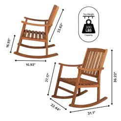 Perry Classic Slat-Back Acacia Wood Patio Outdoor Rocking Chair - JONATHAN Y 12 Perry Classic Slat-Back Acacia Wood Patio Outdoor Rocking Chair - JONATHAN Y -Quality Garden Outdoor Store GUEST e8e17483 1592 4d07 a716 9f6c34c2de70