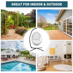 Hammock Steel C Stand -Stand For Hanging Hammock Chairs - 300 Pound Capacity, Black -Quality Garden Outdoor Store GUEST e911c019 75ef 4aba 9805 1be0b14a79be