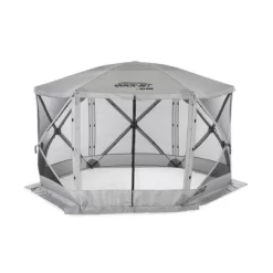 CLAM Quick-Set Escape 11.5' X 11.5' Portable Pop-Up Outdoor Camping Gazebo Screen Tent 6 Sided Canopy Shelter And Carry Bag With 6 Wind And Sun Panels -Quality Garden Outdoor Store GUEST e931f6f9 761e 405c 9b3b 1477a94f35ef