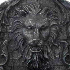 Sunnydaze Decor Sunnydaze 30"H Solar-Powered With Battery Pack Polyresin Stoic Courage Lion Head Outdoor Wall-Mount Fountain -Quality Garden Outdoor Store GUEST ea24b885 8f3e 410e a21f c0c463bd958d