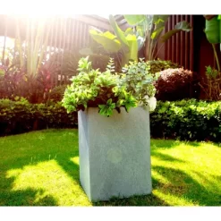 Medium Kante Lightweight Tall Outdoor Square Concrete Planter Slate Gray - Rosemead Home & Garden, Inc. 6 Medium Kante Lightweight Tall Outdoor Square Concrete Planter Slate Gray - Rosemead Home & Garden, Inc. -Quality Garden Outdoor Store GUEST ed4c425a 4172 471f 8096 57edb71215d2