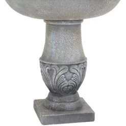 Sunnydaze Decor Sunnydaze 50"H Electric Fiberglass Reinforced Concrete 2-Tier French Garden Design Outdoor Water Fountain, Dusty Gray -Quality Garden Outdoor Store GUEST eee95a4b c450 4803 81e9 e7c4578f733e