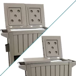 Sunnydaze Decor Sunnydaze Rolling Patio Serving Cart With Prep Table, Cooler And Storage -Quality Garden Outdoor Store GUEST f4e33704 a02d 4db8 ac63 3b9c90badcec