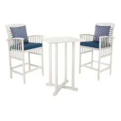 Pate 3pc Bistro Set - White/Navy - Safavieh 11 Pate 3pc Bistro Set - White/Navy - Safavieh -Quality Garden Outdoor Store GUEST f4e4879e 1c42 4c1a 9b80 b2c45da19bcc