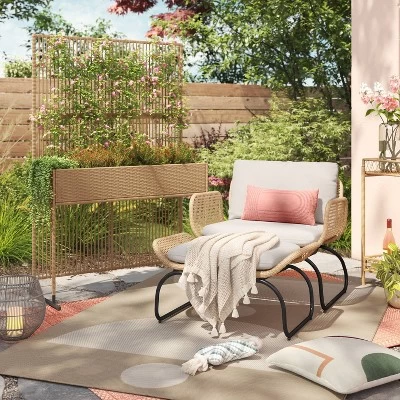 5' Plant Compatible Privacy Screen Divider - Brown - Threshold™ 1 5' Plant Compatible Privacy Screen Divider - Brown - Threshold™