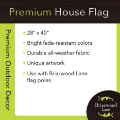 Bee Happy Bees Spring House Flag 28" X 40" Briarwood Lane -Quality Garden Outdoor Store GUEST f5743641 82e4 4d1c 9a86 bb70dc93f8e0