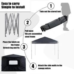Aoodor Pop Up Canopy Tent With Removable Mesh Window Sidewalls, Portable Instant Shade Canopy With Roller Bag -Quality Garden Outdoor Store GUEST f58044cc a845 4c2e 8a15 d86a054f86e0
