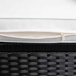 9pc Wicker Patio Set With Cushions - Black/Beige - GODEER -Quality Garden Outdoor Store GUEST f657250e 6d0f 4467 93f8 28c4dd76a52e