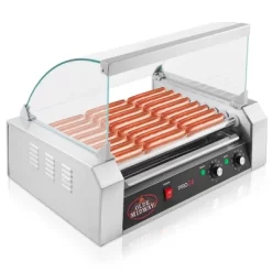 Olde Midway Electric Hot Dog Roller Grill Machine With Glass Cover, Commercial Grade -Quality Garden Outdoor Store GUEST f6b0c080 22c1 48e2 9f29 0c5106103449