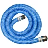 Apache 98106503 2-inch PVC XtremeFlex Flexible Sump Pump Pool Suction Discharge Hose With Polypropylene Cam Lock/Pipe Thread And King Nipple, Blue