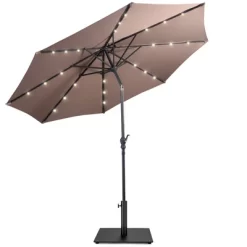 Costway 10ft Solar Lights Patio Umbrella Outdoor W/ 36 LBS Steel Umbrella Stand -Quality Garden Outdoor Store GUEST f8245081 e0f5 4195 b4e2 0c2ac97346cb
