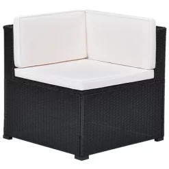 10pc Wicker Patio Sectional Seating Set With Cushion - Black/Beige - GODEER -Quality Garden Outdoor Store GUEST f86171c2 8066 466b a0ef a49f14a3f4b9