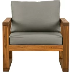 Galia 2pc Square Leg Acacia Wood Chair And Ottoman With Cushions - Brown - Saracina Home 28 Galia 2pc Square Leg Acacia Wood Chair And Ottoman With Cushions - Brown - Saracina Home -Quality Garden Outdoor Store GUEST f862c995 9ccc 4778 bd23 a9d1f46b9f67