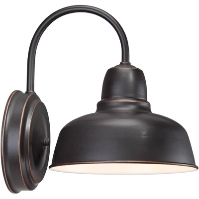 John Timberland Urban Barn Rustic Industrial Farmhouse Outdoor Wall Light Fixtures Set Of 2 Oil Rubbed Bronze Gooseneck Arm 11 1/4" For Post Exterior 7 John Timberland Urban Barn Rustic Industrial Farmhouse Outdoor Wall Light Fixtures Set Of 2 Oil Rubbed Bronze Gooseneck Arm 11 1/4" For Post Exterior - Image 7