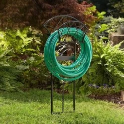 Liberty Garden LBG116 Steel Decorative Garden Hose Stand With Gothic Design For Backyard, Garden, Or Home In Patina Brown -Quality Garden Outdoor Store GUEST f9d99a89 2bda 486e 8334 3a095dc78777