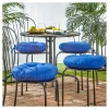 4pk 15" Simple Solids Outdoor Bistro Chair Cushions - Kensington Garden