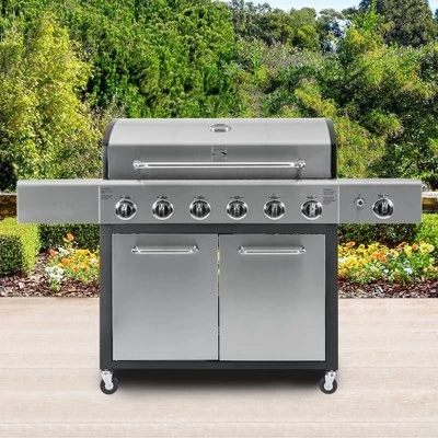 Kenmore 6-Burner XL Grill With Side Propane Gas Burner PG-40611S0L 2 Kenmore 6-Burner XL Grill With Side Propane Gas Burner PG-40611S0L - Image 2