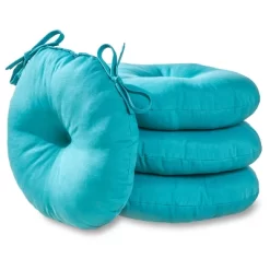 4pk 15" Simple Solids Outdoor Bistro Chair Cushions - Kensington Garden -Quality Garden Outdoor Store GUEST fbb9459d 83a3 4561 ae4d de7febece5b4