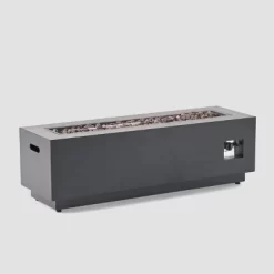 Comores 12pc Acacia U-Shaped Sectional Sofa Set With Fire Pit - Gray/Dark Gray - Christopher Knight Home -Quality Garden Outdoor Store GUEST fdbc5d86 84cc 43cb a26f 250adbfcf98f