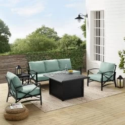 Kaplan 5pc Outdoor Sofa Set With Fire Table - Mist - Crosley 19 Kaplan 5pc Outdoor Sofa Set With Fire Table - Mist - Crosley -Quality Garden Outdoor Store GUEST fec4d3f7 b704 4af8 acea b981111697fd