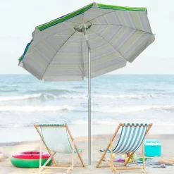 Costway 6.5FT Patio Beach Umbrella Sun Shade Tilt W/Carry Bag Turquoise -Quality Garden Outdoor Store GUEST fee723c1 53f1 474f 9524 4bdecea98c12