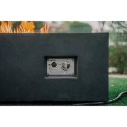 Kante 42" Rectangular Concrete & Metal Outdoor Propane Gas Modern Smokeless Fire Pit Table - Charcoal - Rosemead Home & Garden, Inc. -Quality Garden Outdoor Store GUEST ff23ddfe e553 4cc2 acca 2c26857c4f4c