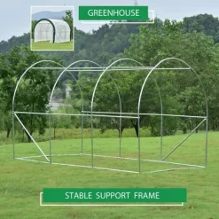 Aoodor 12ft. X 7ft. X 7ft. Outdoor Walk-in Large Tunnel Greenhouse 2 Roll-Up Zipper Door -Quality Garden Outdoor Store GUEST ff6243d6 ab62 4f98 8942 e2cf47172560